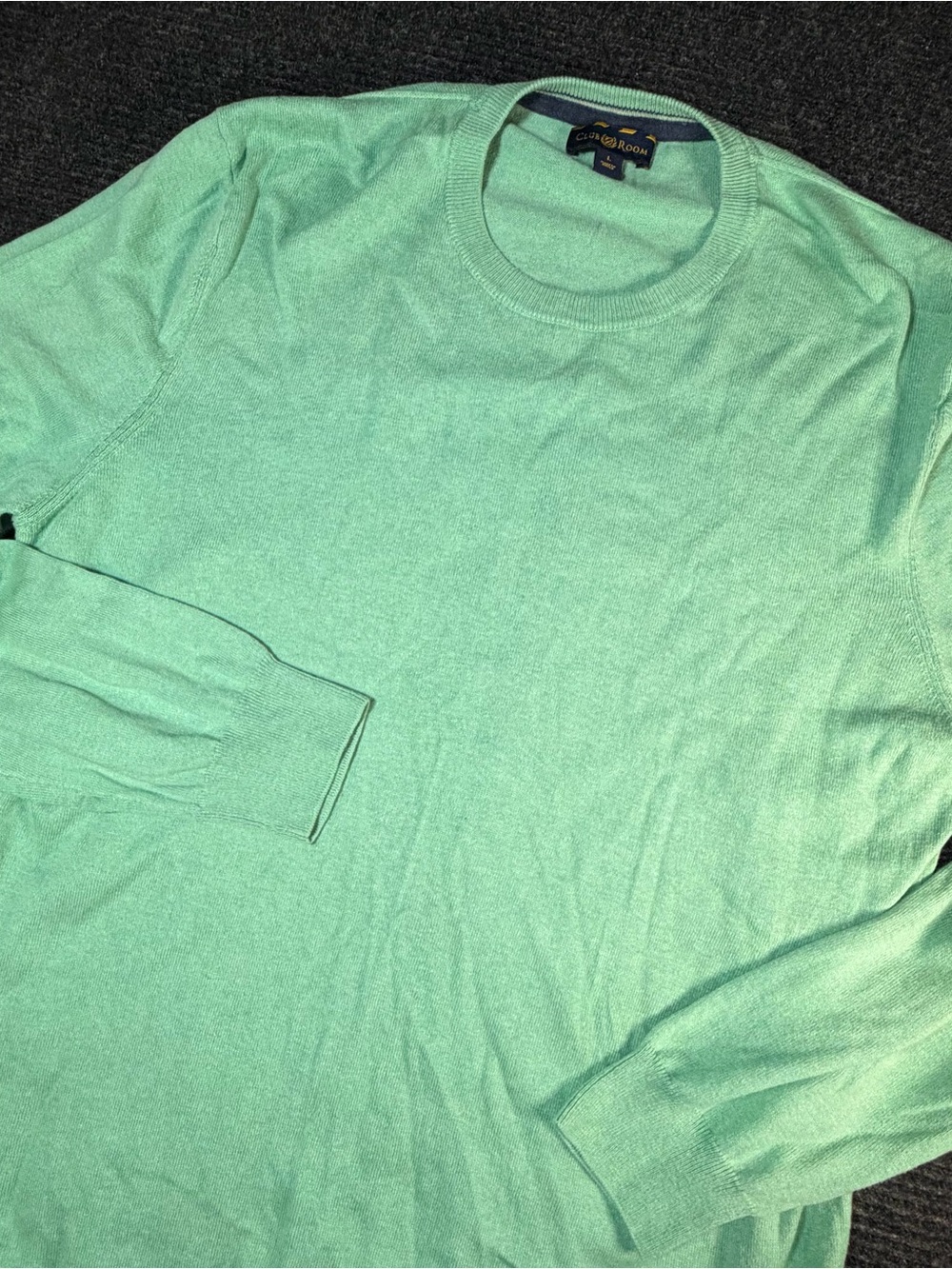Club Room Mint Green Crewneck Long Sleeve Sweater